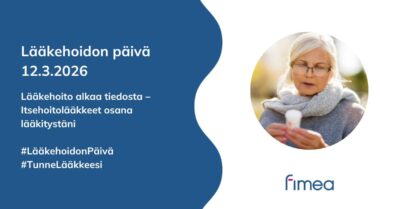 Lääkehoidon päivä 12.3.2026. Lääkehoito alkaa tiedosta – Itsehoitolääkkeet osana lääkitystäni.