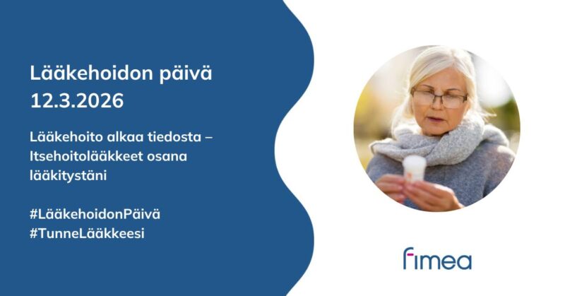 Lääkehoidon päivä 12.3.2026. Lääkehoito alkaa tiedosta – Itsehoitolääkkeet osana lääkitystäni.